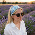 Bandeau Twist Vichy Bleu Ciel – Pipelette and Co