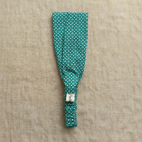 Bandeau Twist Géométrique vert