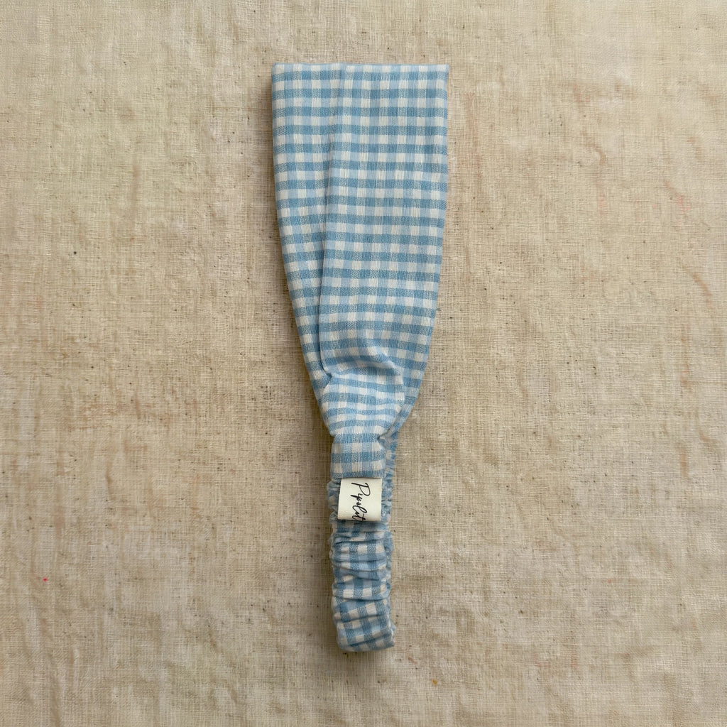 Bandeau Twist "Champ de Lavande" – Imprimé Liberty Bleu