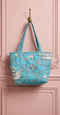 Sac cabas Toile de Jouy  turquoise – Matelassé Pipelette & Co